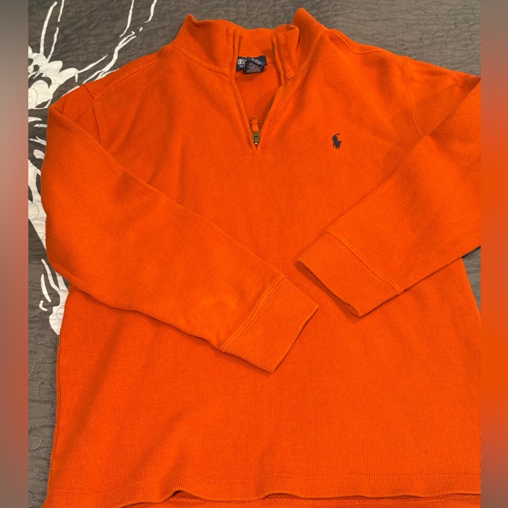 Ralph Lauren Orange youth large 14-16 Sweater
